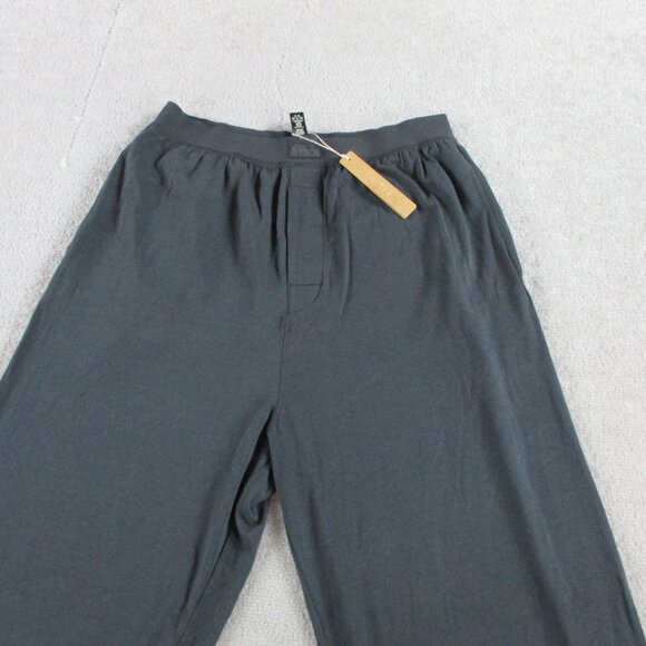 SKIMS Boyfriend Loose Pants Womens Medium Onyx Black Stretch Casual NWT NEW - Picture 3 of 13